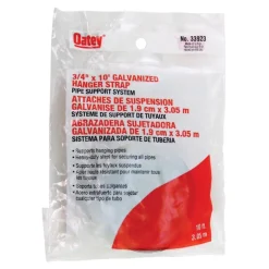 Oatey 10 ft. Galvanized Galvanized Steel Hanger Strap