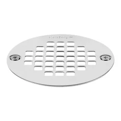 Oatey 3-3/8 in. Polished Chrome Stainless Steel Shower Drain Strainer