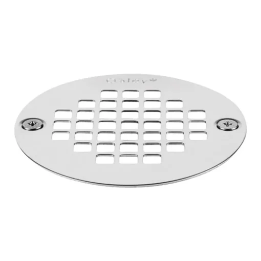 Oatey 3-3/8 in. Polished Chrome Stainless Steel Shower Drain Strainer