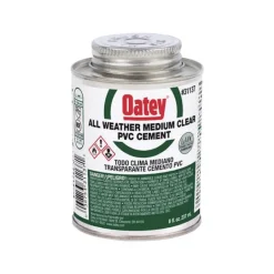 Oatey Clear All Weather Cement For PVC 8 oz. (Pack of 12)