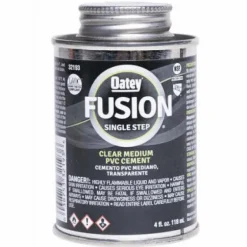 Oatey Fusion Single Step Clear Cement For Medium PVC 4 oz.
