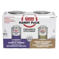 Oatey Handy Pack Clear/Purple Primer and Cement For PVC 8 oz