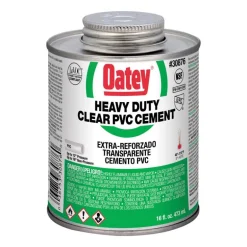 Oatey Heavy Duty Clear Cement For PVC 16 oz