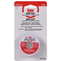 Oatey Safe-Flo 8 oz Lead-Free Plumbing Wire Solder Metal 40/60 1 pc