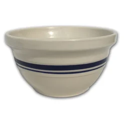 Ohio Stoneware Dominion Ceramic Mixing Bowl 12 in. Blue / White (Pack of 4)