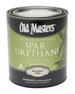 Old Masters Semi-Gloss Clear Water-Based Spar Urethane 1 qt.