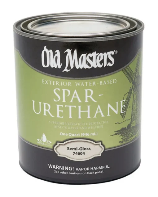 Old Masters Semi-Gloss Clear Water-Based Spar Urethane 1 qt.