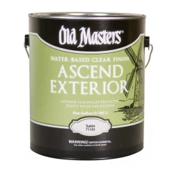 Old Masters Ascend Satin Clear Water-Based Finish 1 gal. (Pack of 2)