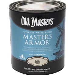 Old Masters Masters Armor Satin Clear Water-Based Floor Finish 1 qt. (Pack of 4)