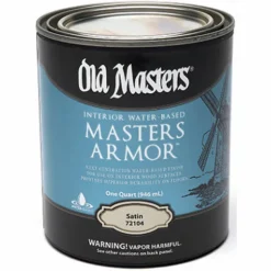Old Masters Masters Armor Satin Clear Water-Based Floor Finish 1 qt. (Pack of 4)