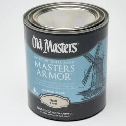 Old Masters Masters Armor Satin Clear Water-Based Floor Finish 1 qt. (Pack of 4)