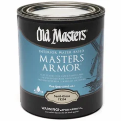 Old Masters Masters Armor Semi-Gloss Clear Water-Based Floor Finish 1 qt. (Pack of 4)
