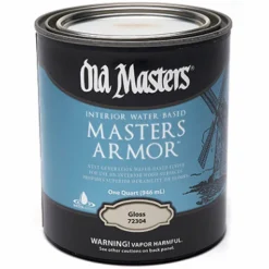 Old Masters Masters Armor Gloss Clear Water-Based Floor Finish 1 qt. (Pack of 4)