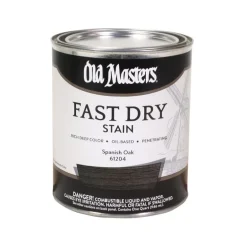 Old Masters Professional Semi-Transparent Spanish Oak Oil-Based Alkyd Fast Dry Wood Stain 1 qt (Pack of 4)