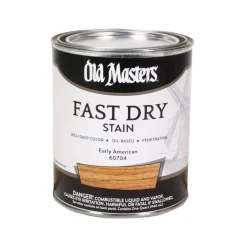 Old Masters Professional Semi-Transparent Early American Oil-Based Alkyd Fast Dry Wood Stain 1 qt (Pack of 4)