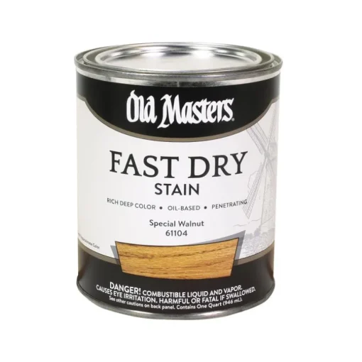 Old Masters Professional Semi-Transparent Special Walnut Oil-Based Alkyd Fast Dry Wood Stain 1 qt (Pack of 4)