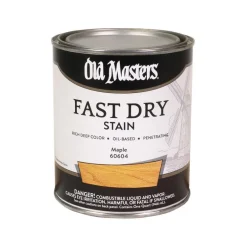 Old Masters Professional Semi-Transparent Maple Oil-Based Alkyd Fast Dry Wood Stain 1 qt (Pack of 4)