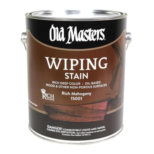 Old Masters Semi-Transparent American Walnut Oil-Based Wiping Stain 1 gal (Pack of 2)