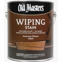 Old Masters Semi-Transparent American Walnut Oil-Based Wiping Stain 1 gal (Pack of 2)