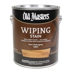 Old Masters Semi-Transparent Dark Mahogany Oil-Based Wiping Stain 1 gal (Pack of 2)