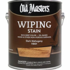 Old Masters Semi-Transparent Dark Mahogany Oil-Based Wiping Stain 1 gal (Pack of 2)