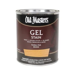 Old Masters Semi-Transparent Golden Oak Oil-Based Alkyd Gel Stain 1 qt (Pack of 4)