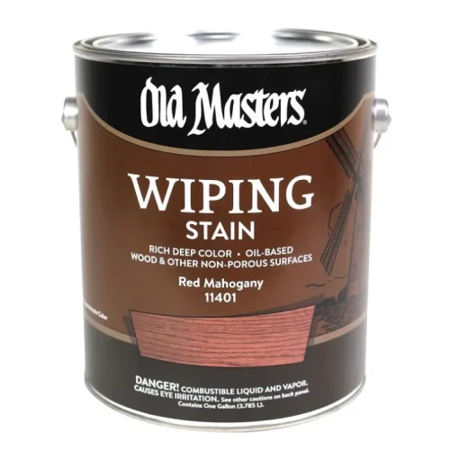 Old Masters Semi-Transparent Red Mahogany Oil-Based Wiping Stain 1 gal (Pack of 2)
