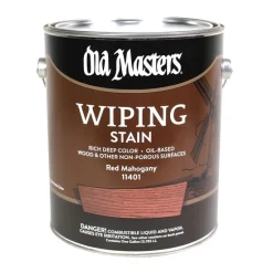 Old Masters Semi-Transparent Red Mahogany Oil-Based Wiping Stain 1 gal (Pack of 2)