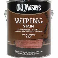 Old Masters Semi-Transparent Red Mahogany Oil-Based Wiping Stain 1 gal (Pack of 2)