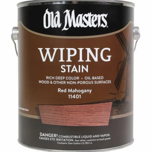 Old Masters Semi-Transparent Red Mahogany Oil-Based Wiping Stain 1 gal (Pack of 2)