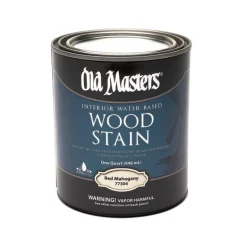 Old Masters Semi-Transparent Red Mahogany Water-Based Latex Wood Stain 1 qt (Pack of 4)