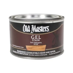 Old Masters Semi-Transparent Dark Mahogany Oil-Based Alkyd Gel Stain 1 pt (Pack of 4)