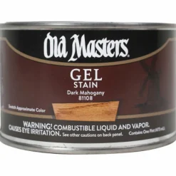 Old Masters Semi-Transparent Dark Mahogany Oil-Based Alkyd Gel Stain 1 pt (Pack of 4)