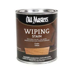Old Masters Semi-Transparent Cedar Oil-Based Wiping Stain 1 qt (Pack of 4)