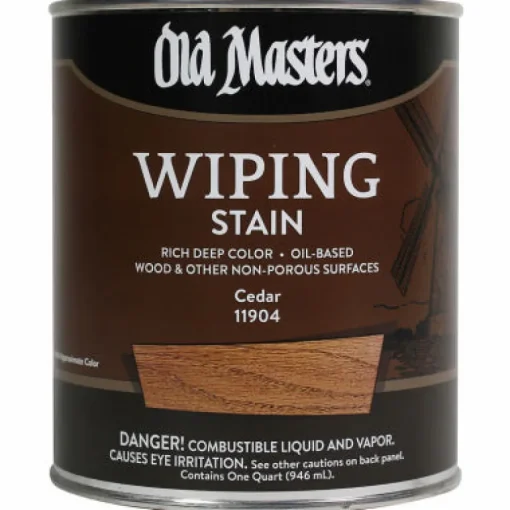 Old Masters Semi-Transparent Dark Mahogany Oil-Based Wiping Stain 1 qt (Pack of 4)