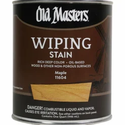 Old Masters Semi-Transparent Spanish Oak Oil-Based Wiping Stain 1 qt (Pack of 4)
