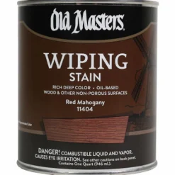 Old Masters Semi-Transparent Red Mahogany Oil-Based Wiping Stain 1 qt (Pack of 4)