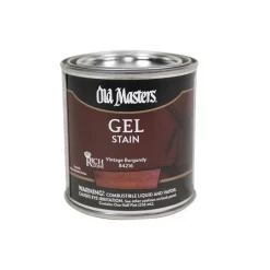 Old Masters Semi-Transparent Vintage Burgundy Oil-Based Alkyd Gel Stain 0.5 pt