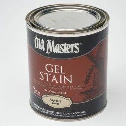 Old Masters Semi-Transparent Espresso Oil-Based Alkyd Gel Stain 1 qt