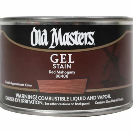 Old Masters Semi-Transparent Red Mahogany Oil-Based Alkyd Gel Stain 1 pt
