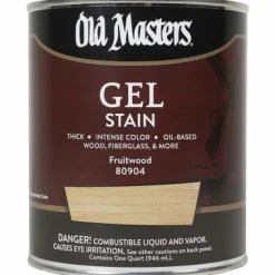 Old Masters Semi-Transparent Fruitwood Oil-Based Alkyd Gel Stain 1 qt