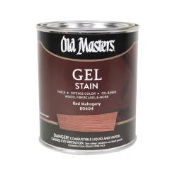 Old Masters Semi-Transparent Red Mahogany Oil-Based Alkyd Gel Stain 1 qt