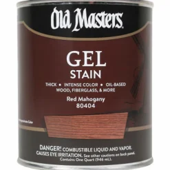 Old Masters Semi-Transparent Red Mahogany Oil-Based Alkyd Gel Stain 1 qt