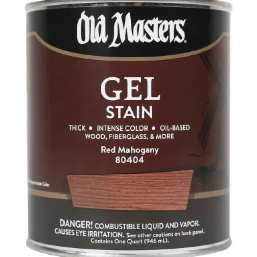 Old Masters Semi-Transparent Red Mahogany Oil-Based Alkyd Gel Stain 1 qt