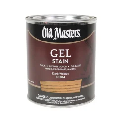 Old Masters Semi-Transparent Dark Walnut Oil-Based Alkyd Gel Stain 1 qt