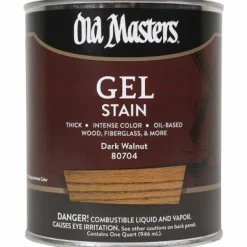 Old Masters Semi-Transparent Dark Walnut Oil-Based Alkyd Gel Stain 1 qt