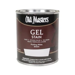 Old Masters Semi-Transparent Pickling White Oil-Based Alkyd Gel Stain 1 qt