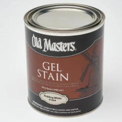 Old Masters Semi-Transparent Pickling White Oil-Based Alkyd Gel Stain 1 qt