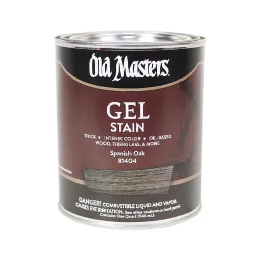 Old Masters Semi-Transparent Spanish Oak Oil-Based Alkyd Gel Stain 1 qt