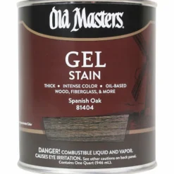 Old Masters Semi-Transparent Spanish Oak Oil-Based Alkyd Gel Stain 1 qt